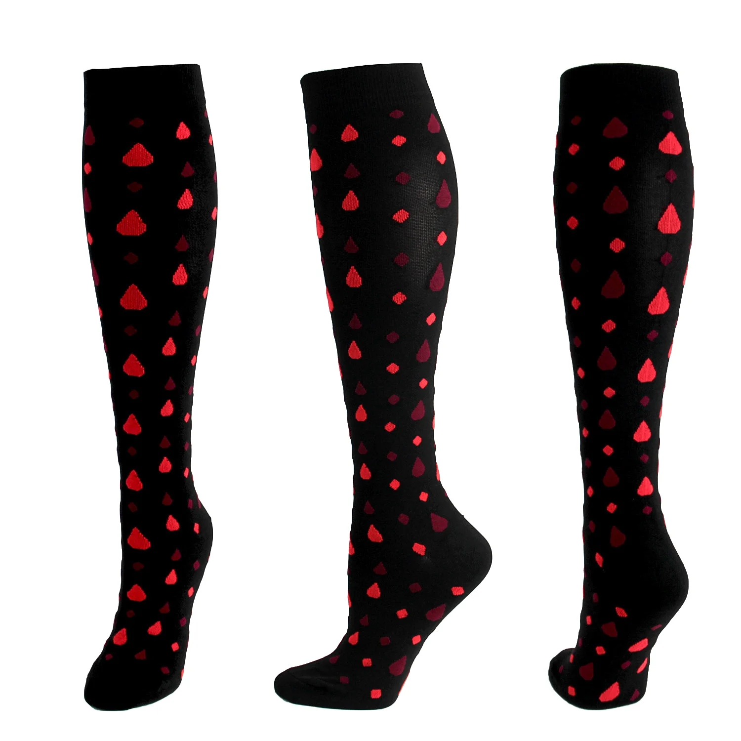 Unisex Customized Logo Nurse Knee High Sport Custom Compression Socks Breathable Nylon Custom Socks For Mens Soccer and Football