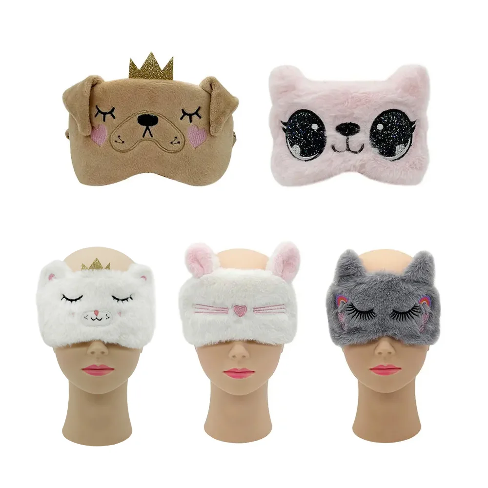 Custom Printed LOGO Adult compression eye mask 3D cartoon cute shadow gravity fall asleep aggravated sleep eye mask