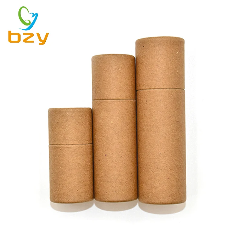Eco Friendly Kraft Paper Cardboard Push Up Paper Tube For Lip Balm