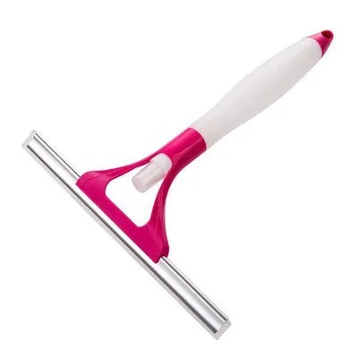 New Designc Dirty Water-collect Spray Window Squeegee Silicone Wiper Fog Nozzle Window Cleaner