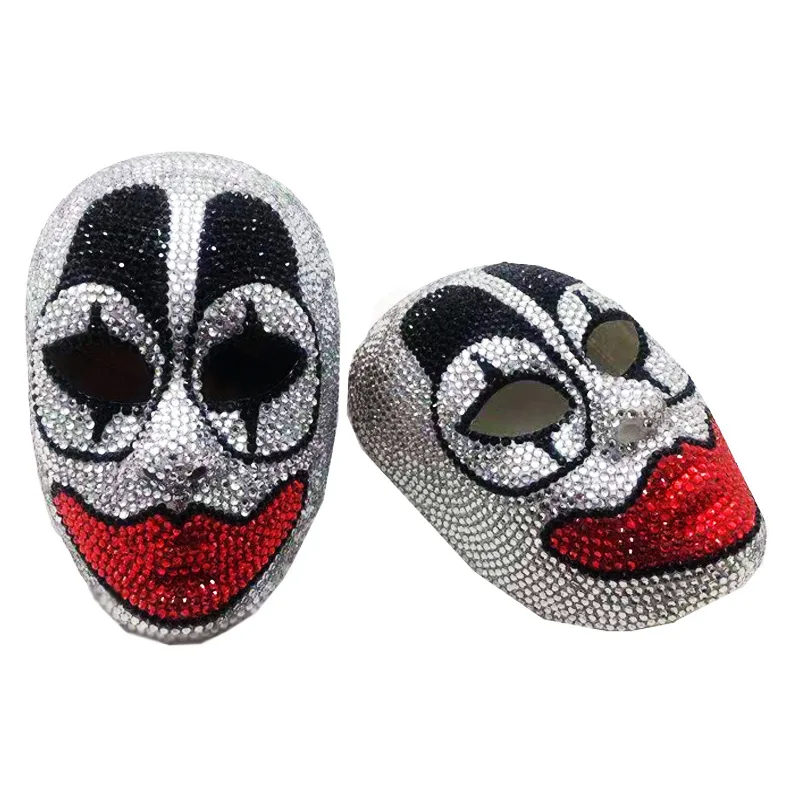 Halloween cool set diamond devil scream mask scary whole props April Fools party cosplay mask