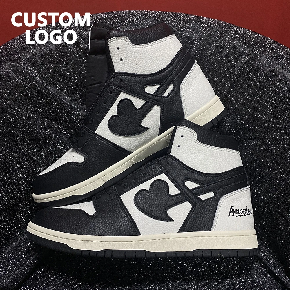 Custom Logo Trendy Shoes Stock High Top Fashion Sneakers US14 Big Size Basketball Style Shoes