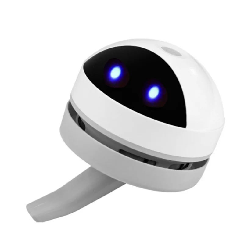 UBS Rechargeable cute robot shape Strong Suction Mini Desktop Vacuum Cleaner