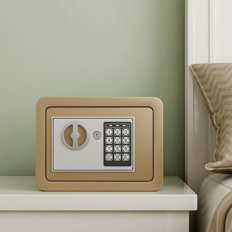 Small Digital Security Electronic Safe with Password Lock Fireproof Steel Safes for Hotels Amenities Homes