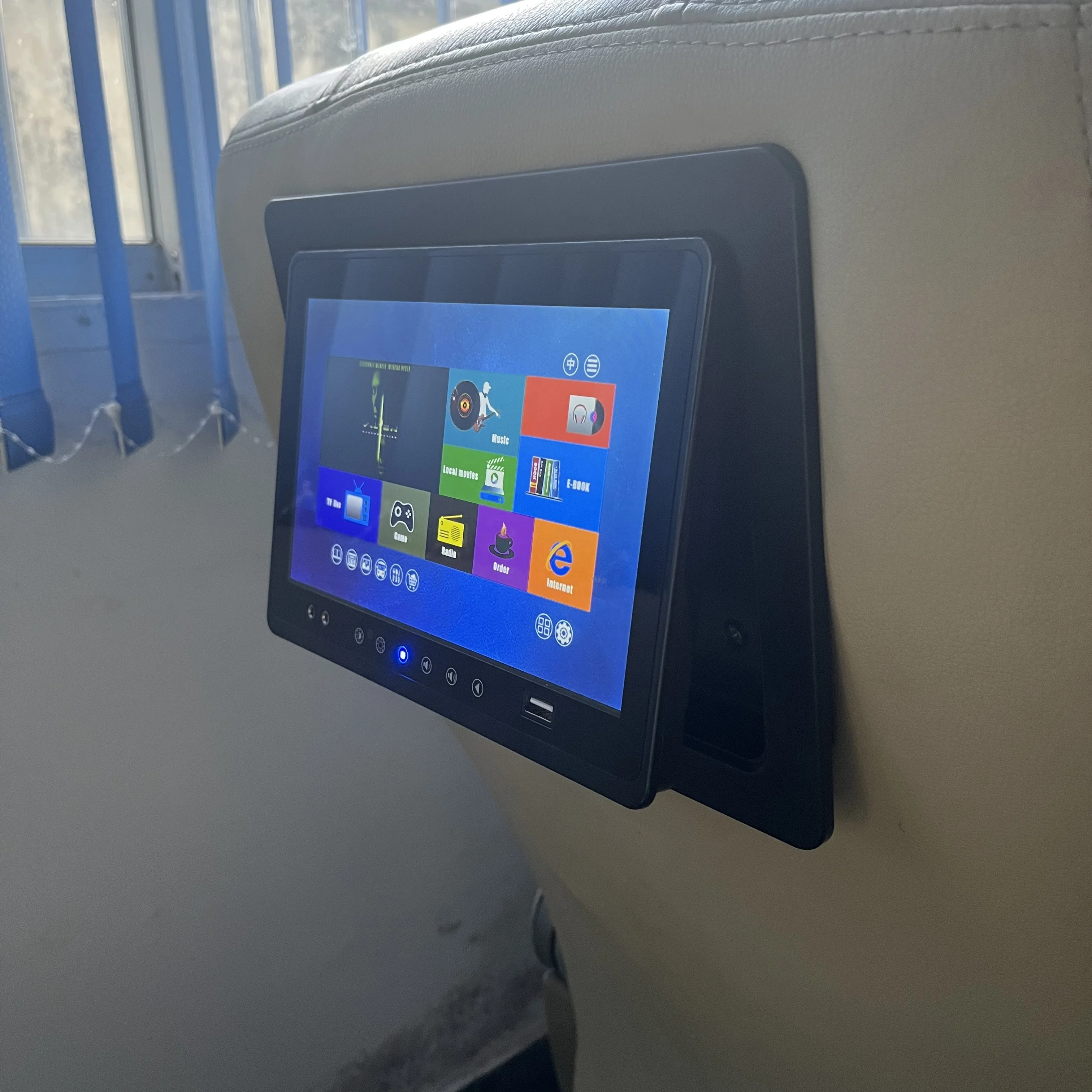 Автобус VIP роскошный экран сиденья полный сенсорный монитор Android 9 дюймов