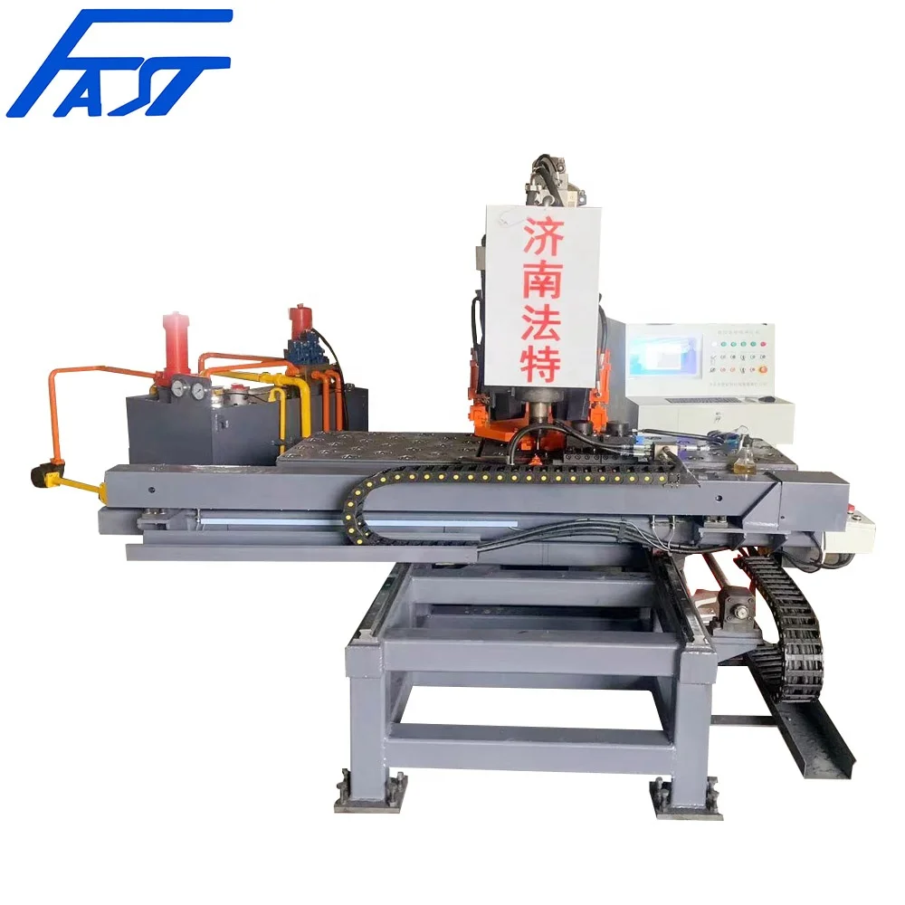 CJ161 CNC Punching Flange Machine With Rotary Die &Can Punch Slot Hole