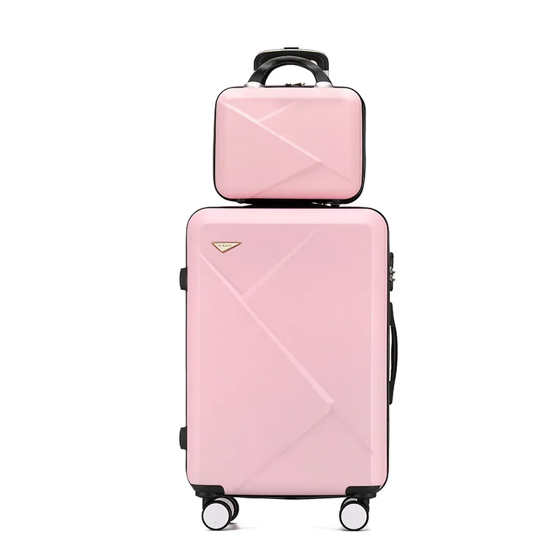 Travel Bags Luggage Set Trolley Suitcase 4 Wheels Women Luggage Set Travel Bag Abs Trolley Luggage Set