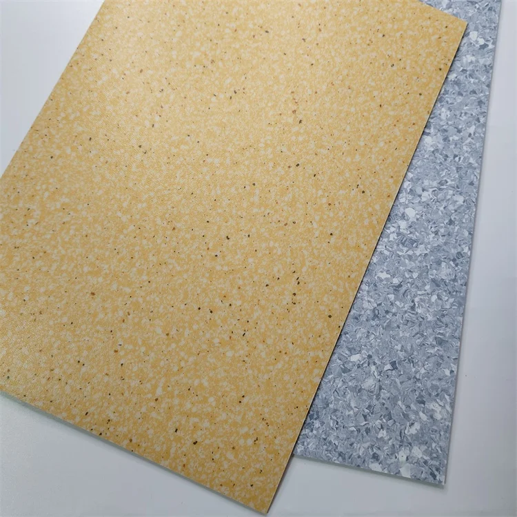 2mm Thick Anti-bacterial Homogeneous Pvc Vinyl Floor for Icu Hospital LAB school bus train