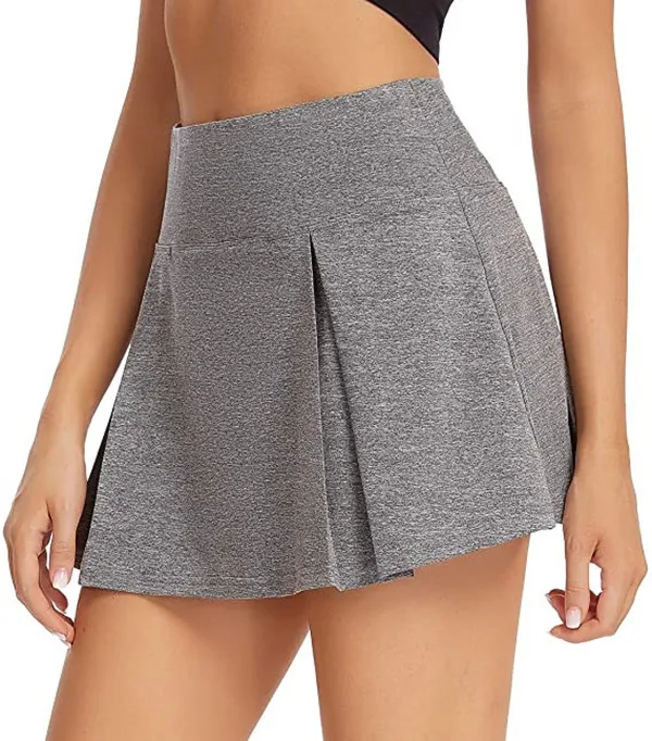 Женская юбка для гольфа и тенниса, спортивное платье с 2 карманами, шорты, юбка для фитнеса