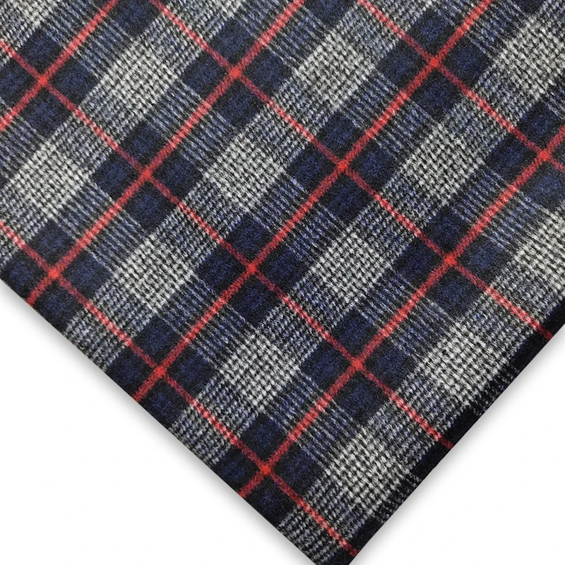 
New listing Yarn-dyed Fashion tweed woolen fabric checked style hot sale overcoat fabric 