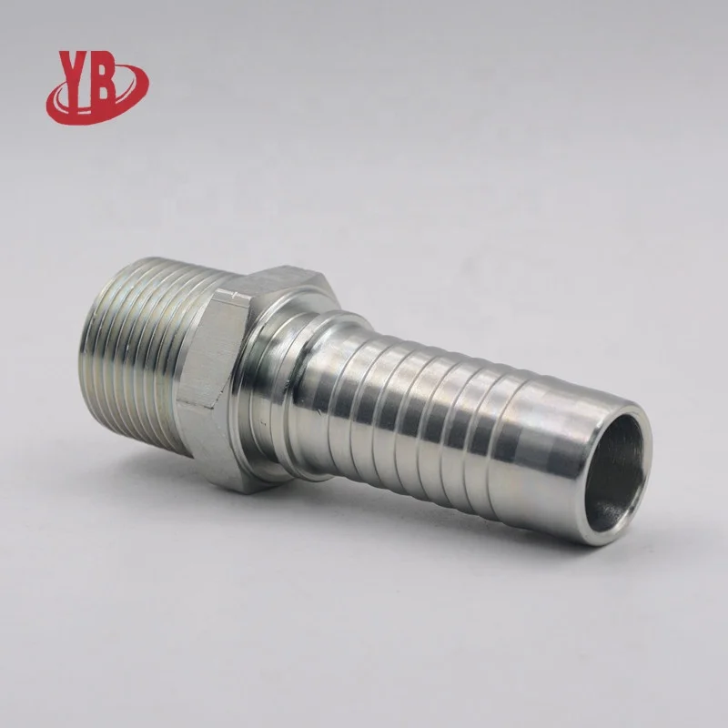 cost effective crimp hydraulic male BSPT fittings reusable hydraulic hose fittings