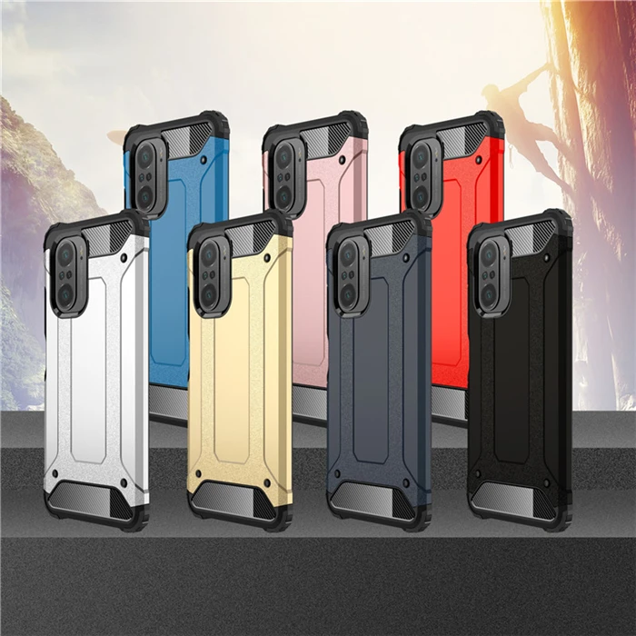 Bumper TPU PC Armor Protective Shockproof Hard Back Cover Mobile Phone Accessories Case For Xiaomi Redmi K40 K40 Pro