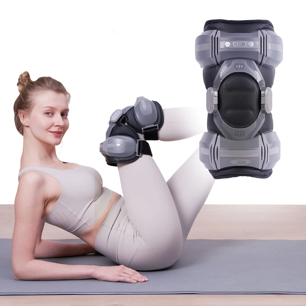 Alphay 3D Wrap Around Design knee elbow massager with heat Shoulder Massage Airwave Joint Massager for Knee Pain Relief