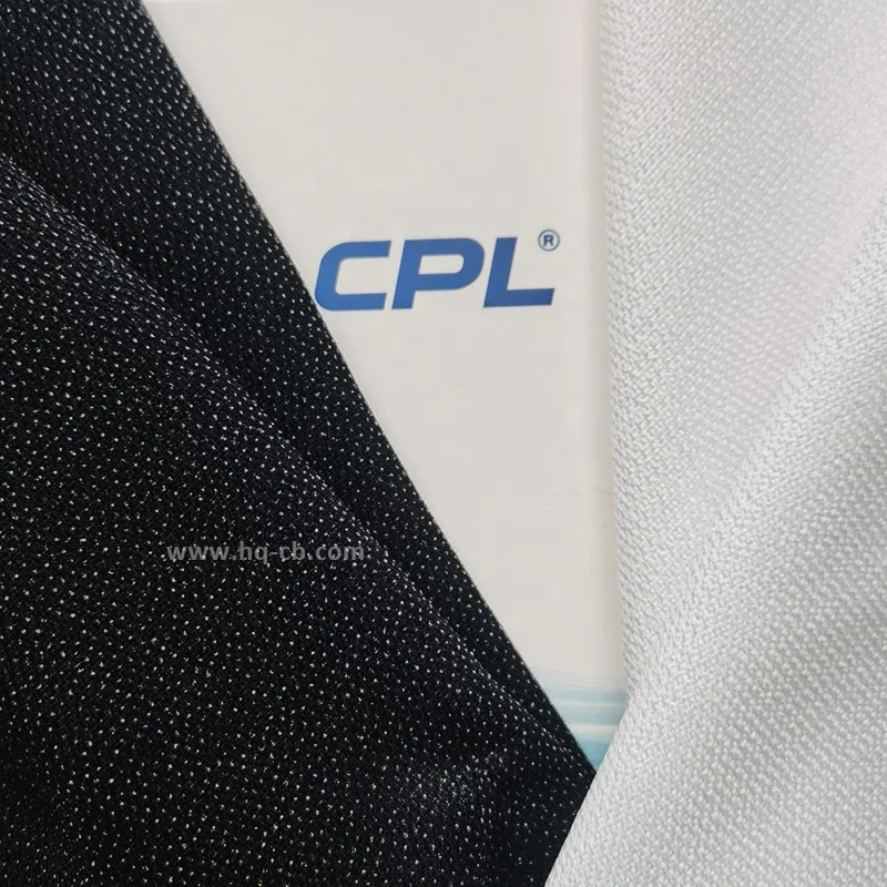 China factory direct hot sell Warp knitted interfacing 100% polyester double dot coating