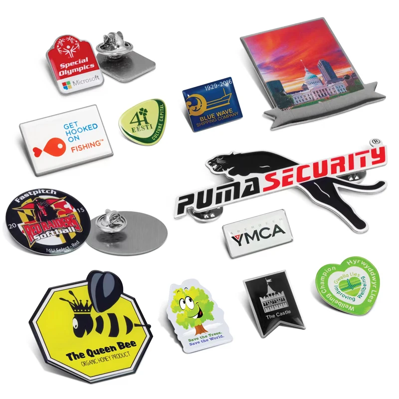 Cartoon Enamel Metallic Iron Zinc Alloy Pin Custom Enamel Badge Soft Enamel Pin with High Polish Nickel Clutch