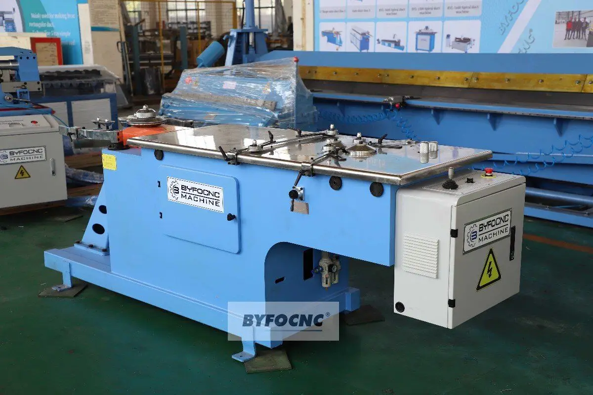 Hydraulic elbow roll former machine HVAC round duct making machine