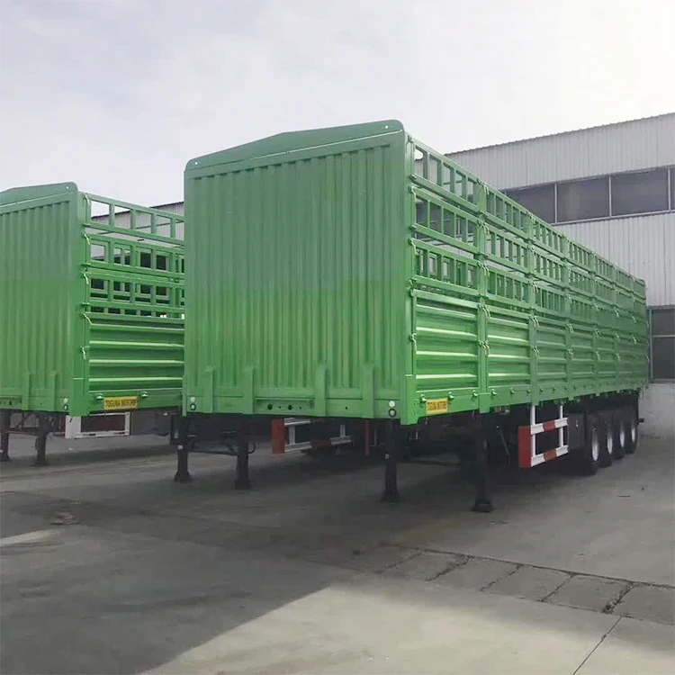40ft Side Wall Semi Trailer Flat Bed Mini Enclosed Drop Side Wall Trailer Dump Truck