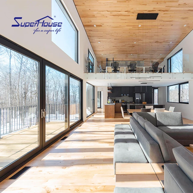 NFRC AS2047 Hurricane Proof Impact Customized Modern Smart Big Fixed Window Picture Windows Kitchen Graphic Design Vertical