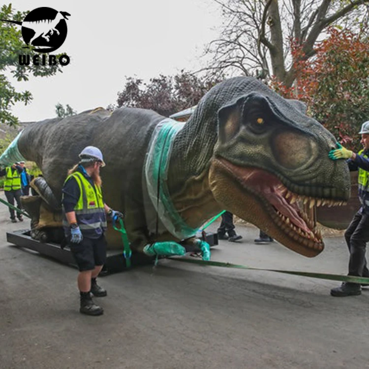 3d movie moving t-rex animatronc dinosaur