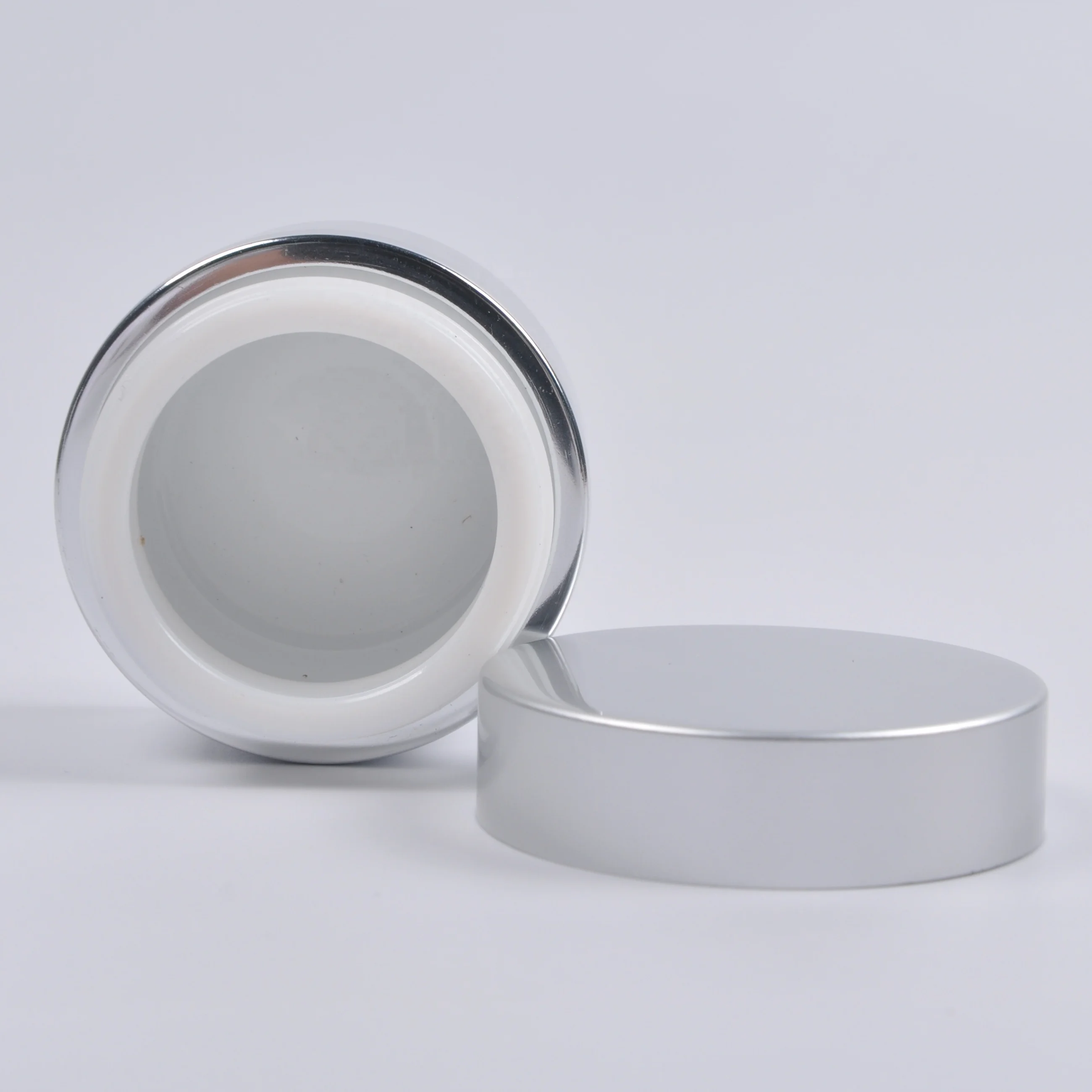 
New Design olive green 50 g cosmetic glass body jar and bottle 