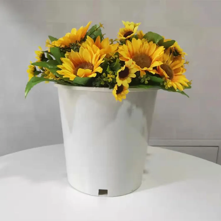 Sunrise Flower Pot Factory PP Wholesale Round Garden Durable Black 2 Gallon Plastic