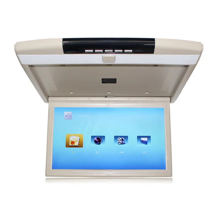 15.6 / 17.3/19/22 inch roof car lcd monitor with hd-mi input bus tv truck tv application MP5 player with grey beige black color