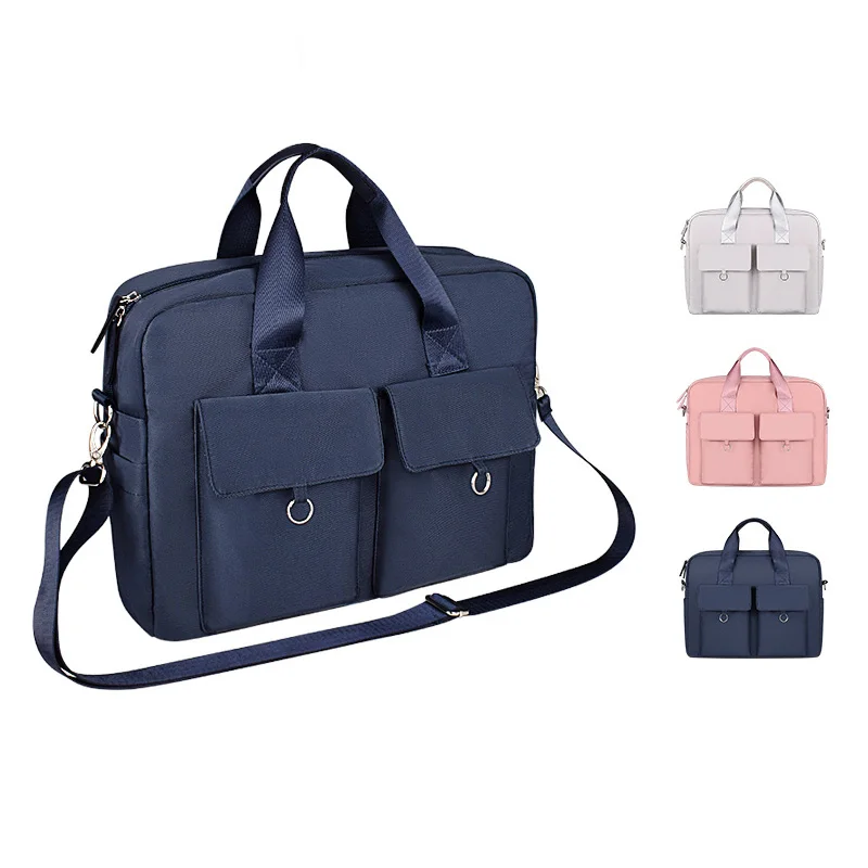 Yiwu WeDo Design Double Layers Crashproof Laptop Single Shoulder Bag Large Capacity Sublim Computer Briefcase Bag For Women