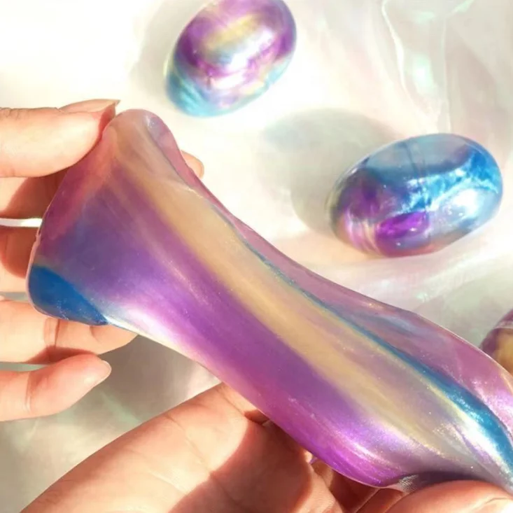 Colorful DIY Egg Crystal Mud Starry Slime Kit Soft Clay Toy for Kids