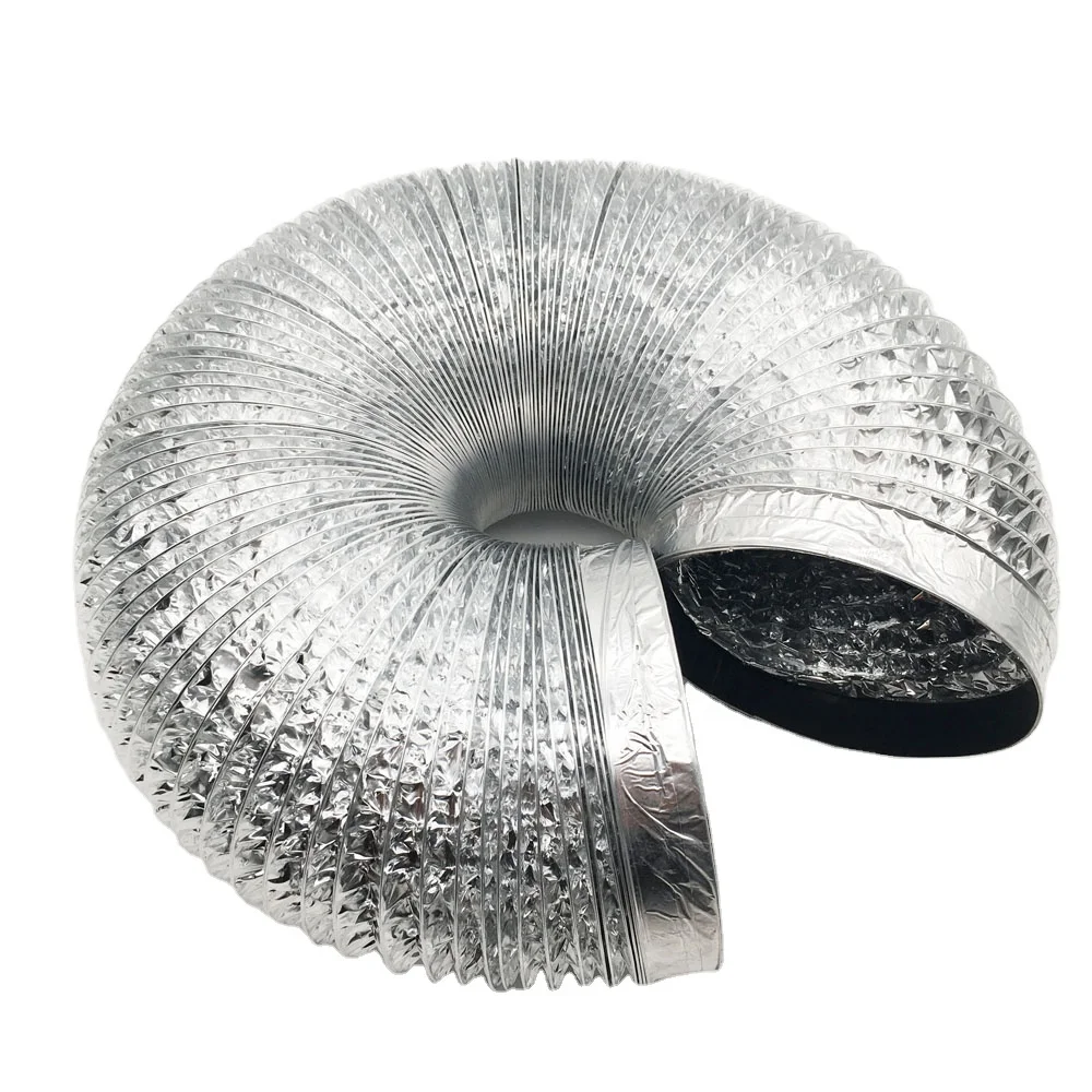Ventilation duct in wallpaper manufacturing workshop aluminum foil flexible duct