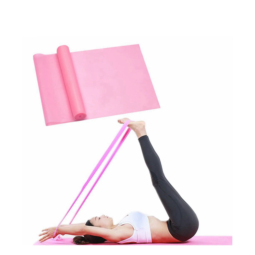 1.5M/2M ECO-friendly Elastic band bulk resistance band flat yoga training physical latex free therapy band