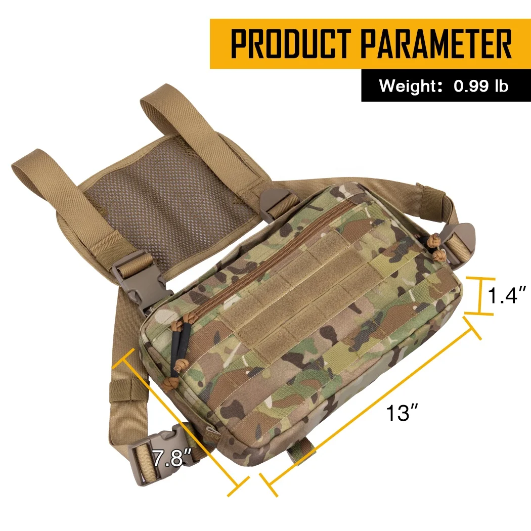 IDOGEAR 500D Нейлоновая Сумка Molle Recon Kit нагрудная сумка Боевая тактическая для мужчин