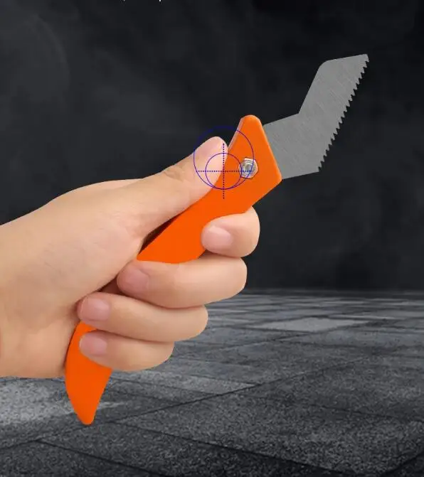 Grout Knife Remover Tool Serrated Seam Cleaner Scraper Sealant Smooth Remover Tool For Floor Wall Seam Cement Cleaning Tool