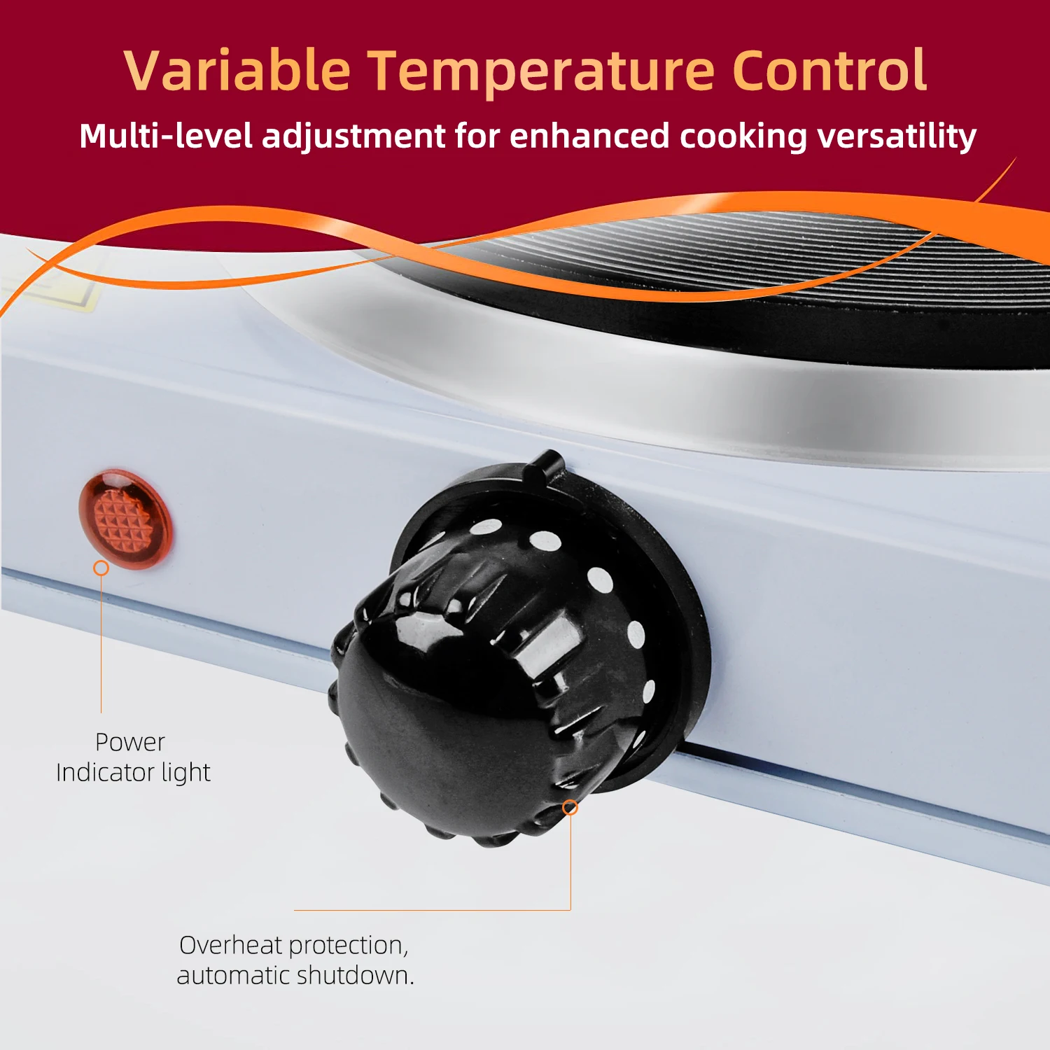 Portable small hotplate household Single cooking of 185mm electric hot plates stoves for home