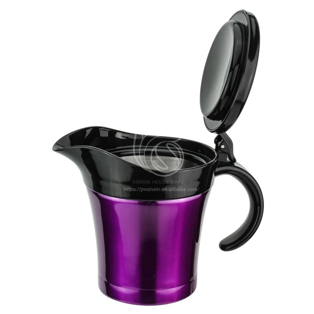Black Plastic Handle For Home Kitchen Stainless Steel Gravy Boat Gravy Warmers