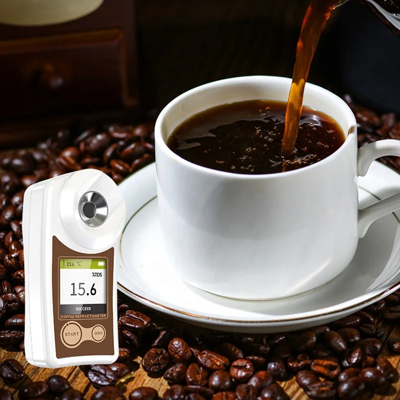 Coffee Sugar Meter TDS Unit Concentration Handheld Refractometers Digital Portable Brix Refractometer
