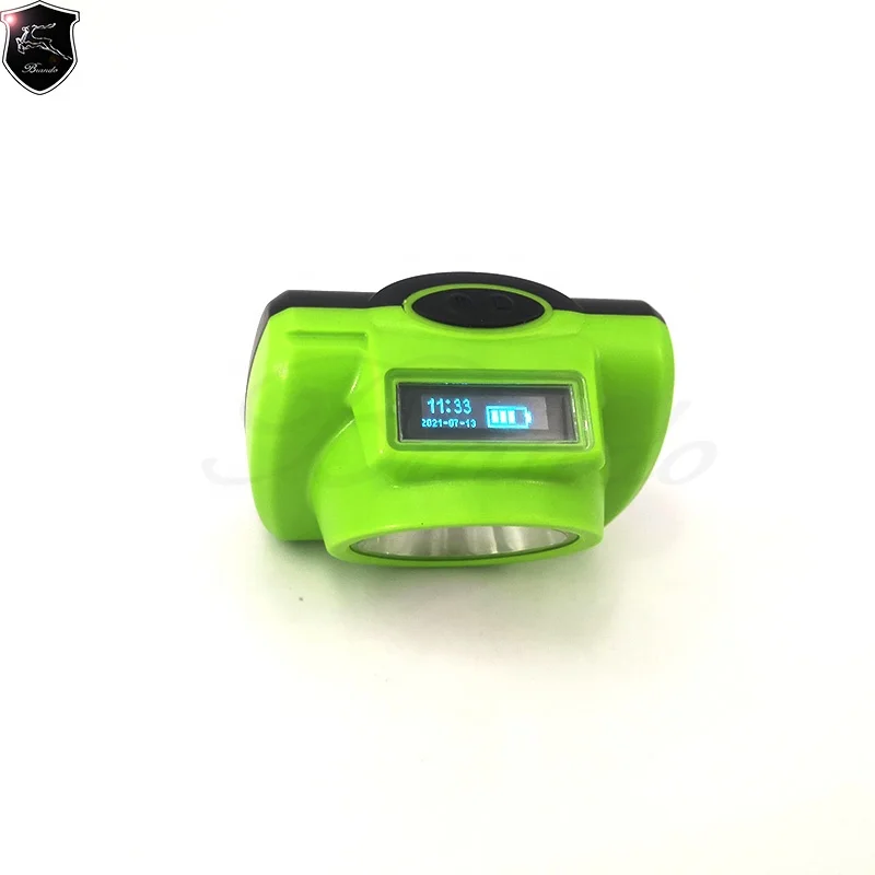 Cargador LED de luz de tapa de lampara de minero recargable inalambrico IP68 que incluye pantalla OLED KL6-C