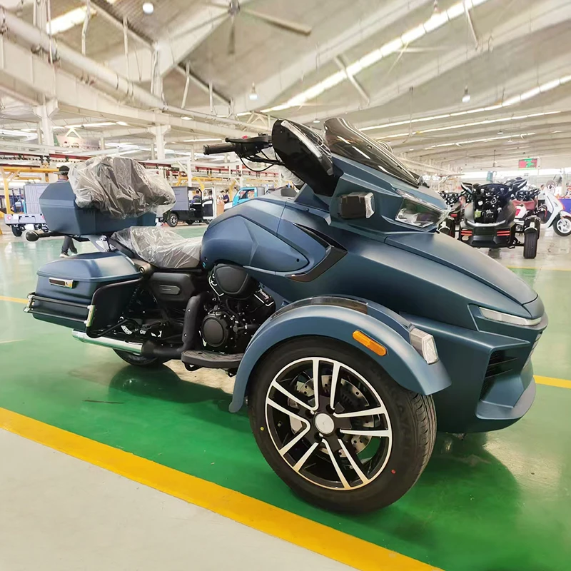 EEC EPA Certified 400CC Customizable Reverse Tricycle Chinese Motorcycle 400cc Long Distance Motorized Three-Wheel on road