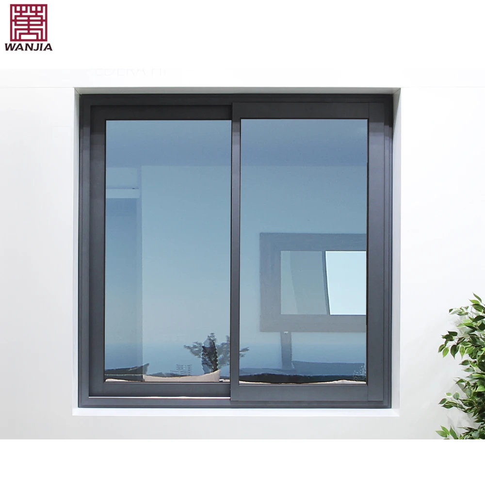 WANJIA Custom Bedroom Hurricane Impact Windows Double Glazed Windows