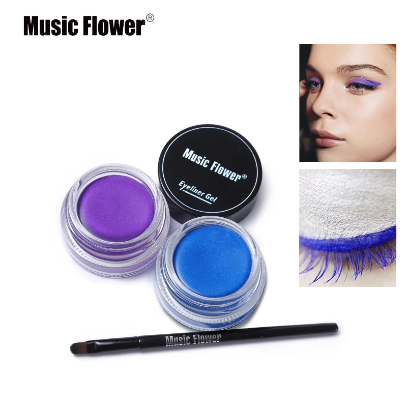 Hot Sale Waterproof OEM Eye Liner 24 Hours Longlasting Eyeliner Cream With Brush Cosmetics Makeup BROW GEL