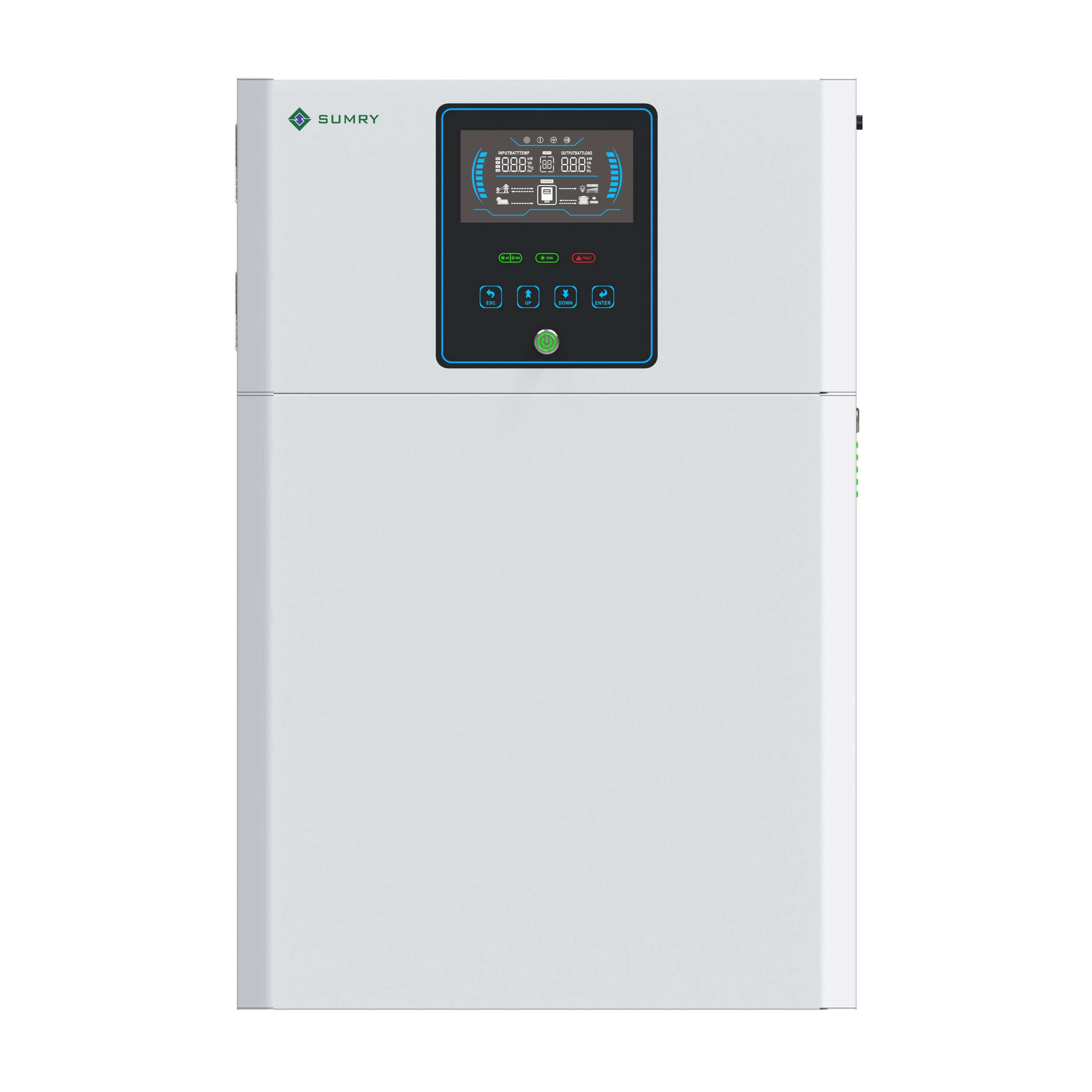 All in one solar energy system 4.5KW 6.5KW hybrid solar inverter with 100AH 200AH lithium battery pack
