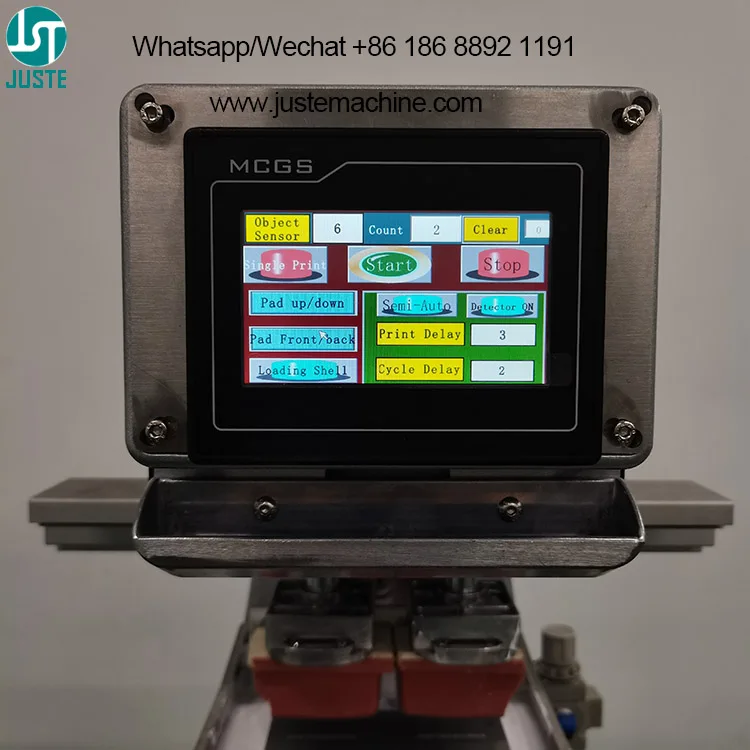 Custom Pad Printer Tampo Silicone Large Area 15 Cm Eraser Pad Printing Machine With Vibrating Spiral Feeder For Syringle Shades