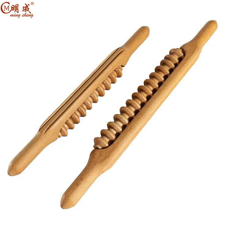 43cm/52cm meridian full body relax massage roller holz cellulite,wooden anti cellulite massage roller,belly neck back roller