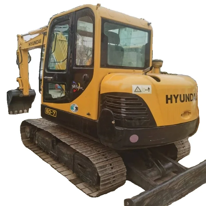 Б/у гидравлический экскаватор hyundai 60 6 тонн экскаваторы Hyundai 60-7 б/у строительная техника гусеничный
