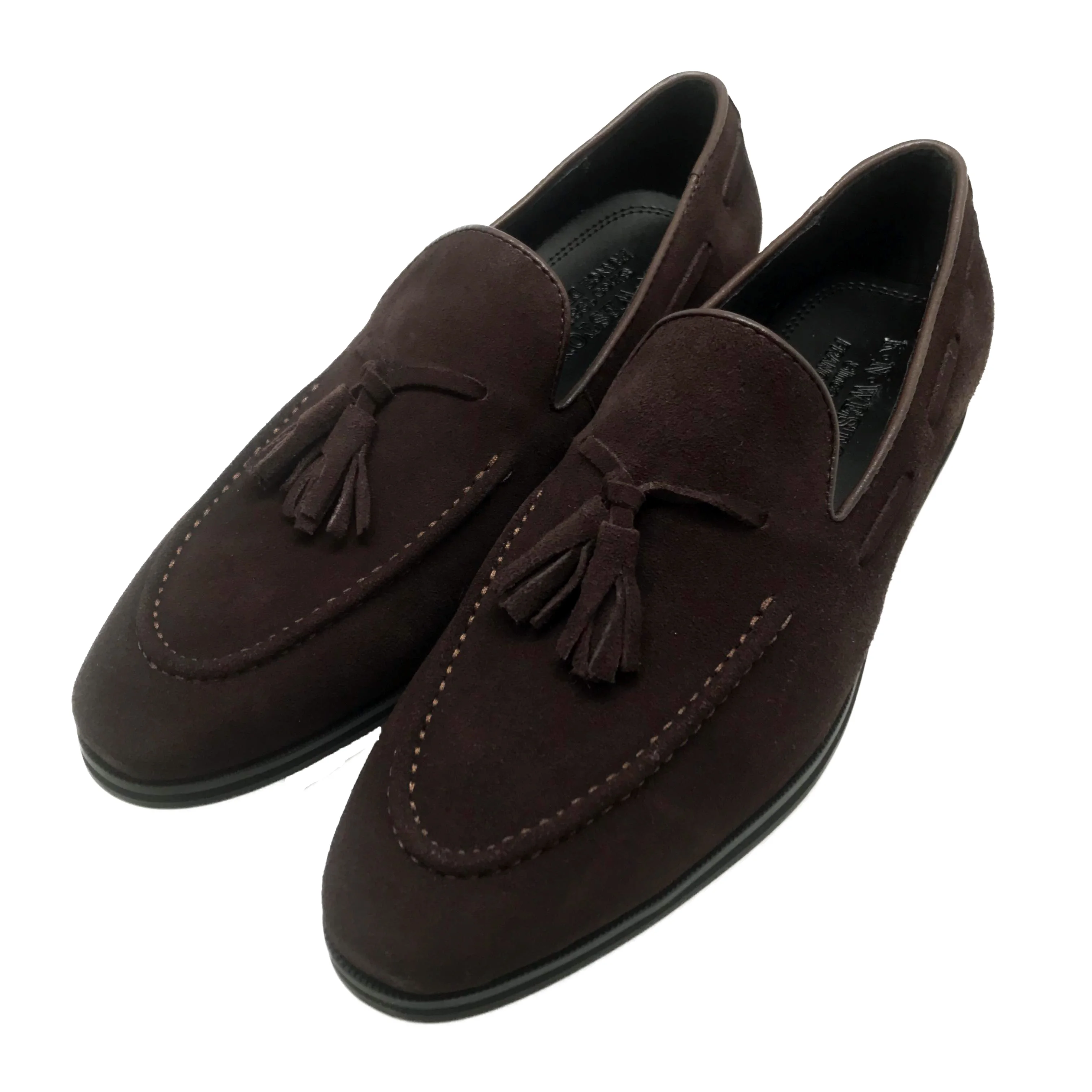 New luxury italian formal loafers genuine leather dress shoes shoes for men