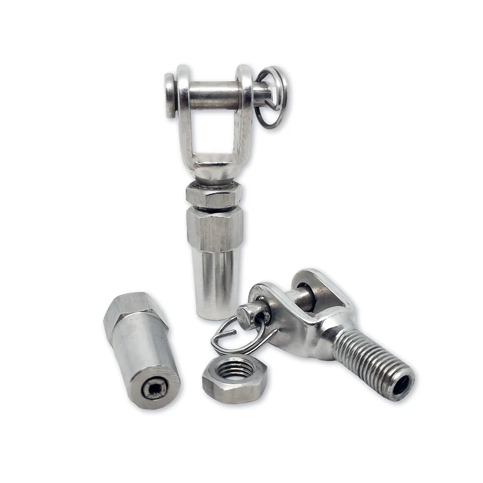 Stainless Steel 304 316 Weld Fork Swageless Terminal Precision Casting Cable Railing Hardware Fork Swageless Terminal