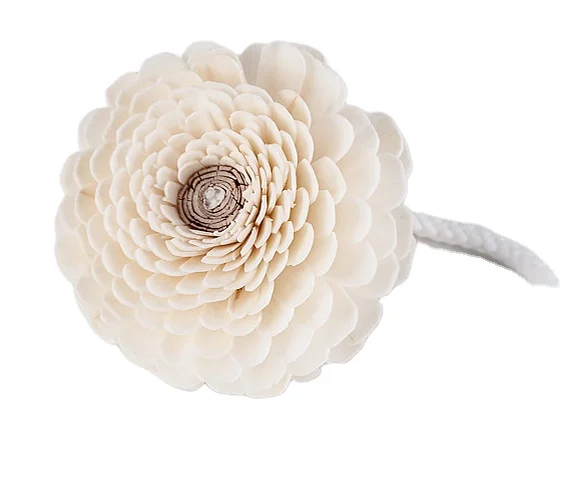 Custom AP handmade wood decorative for dried flower with cotton string