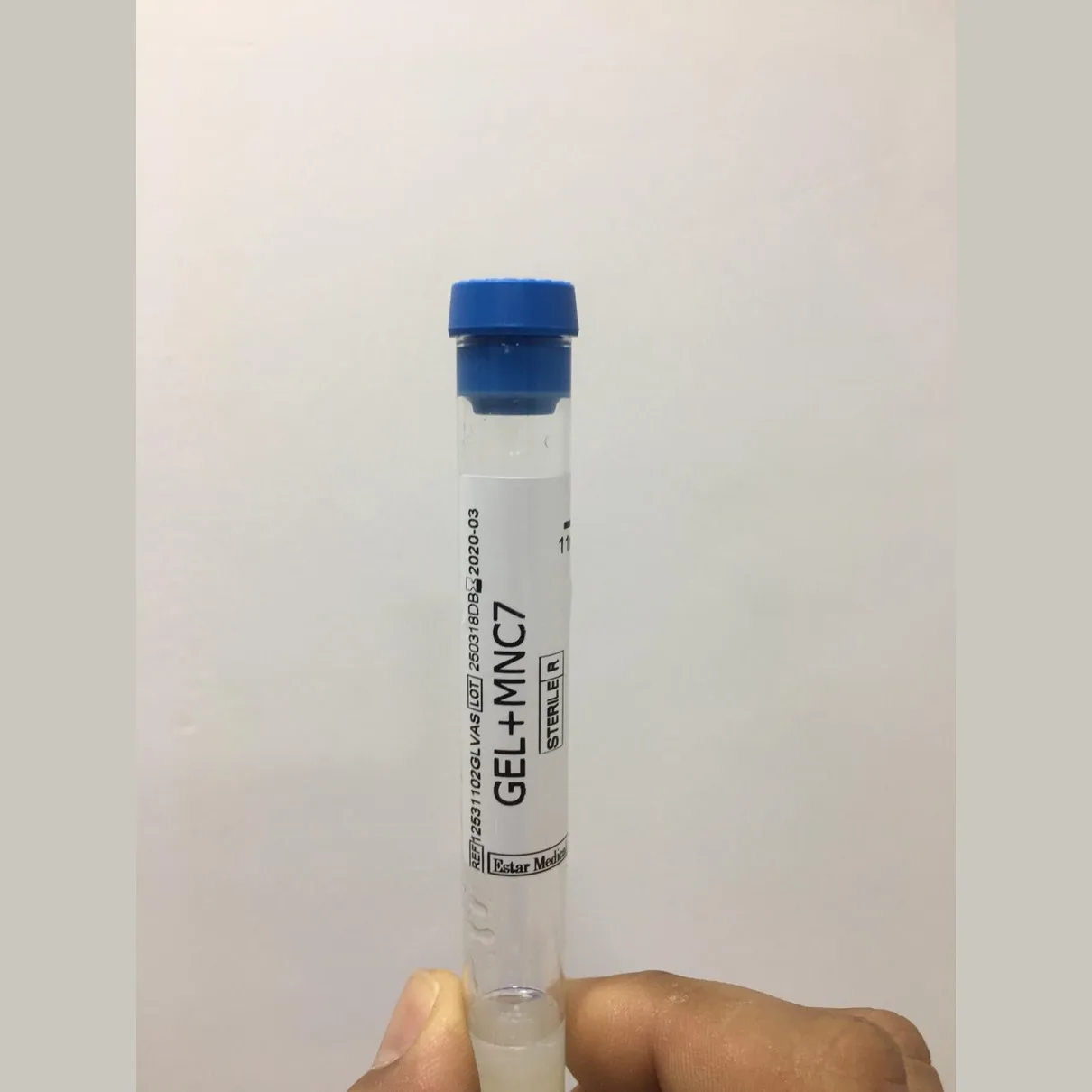 New PRP tube with MNC7 gel for hair loss, beauty face aethestic clinic, skin care and dental use