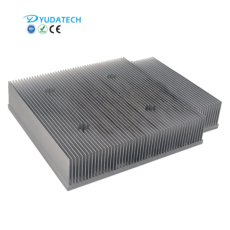 Large inverter heat sink epoxy resin filling heatpipe aluminum skived fin heatsink for IGBT