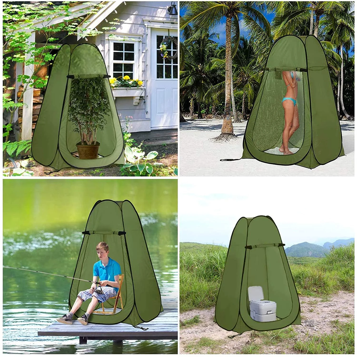 Portable Outdoor Pop Up Privacy Instant  Shower Tent Camp Toilet cheapest camping tent with Window camping shower tent