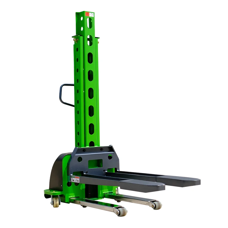 2023 500kg 700kg 800kg 1000kg self lifting stacker Semi Electric Portable Self Loading Stacker Pallet Lifter